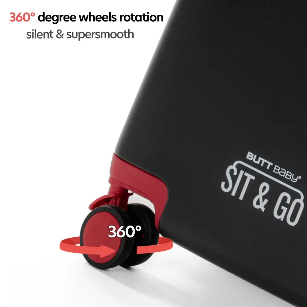 Kids Ride On Suitcase Intense Black
