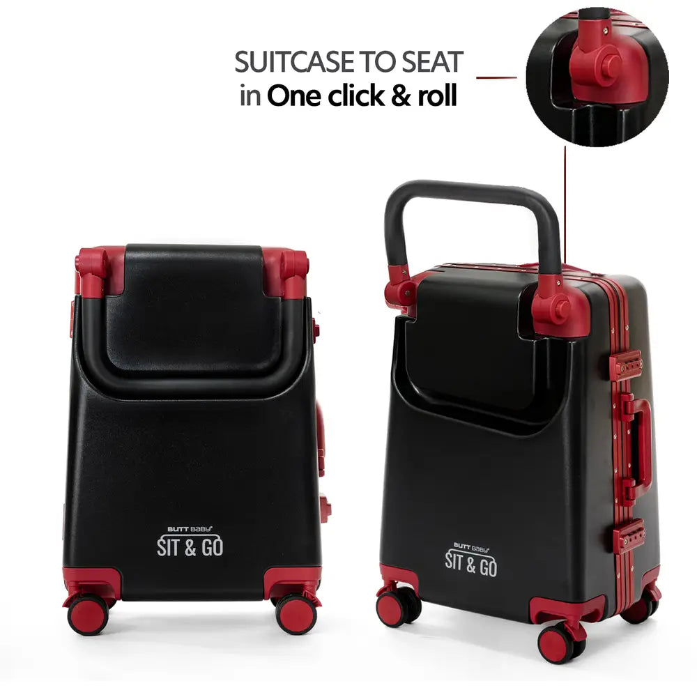 Kids Ride On Suitcase Intense Black