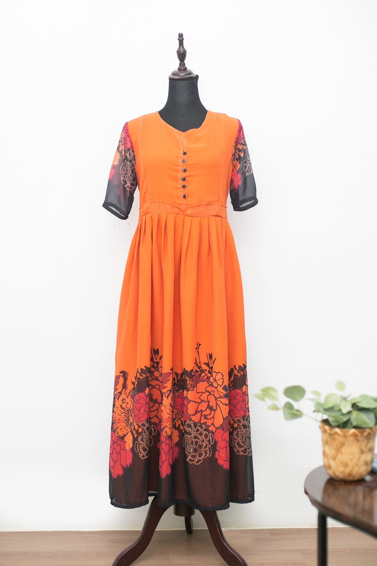 Frock- Coral Maternity Feeding Dress