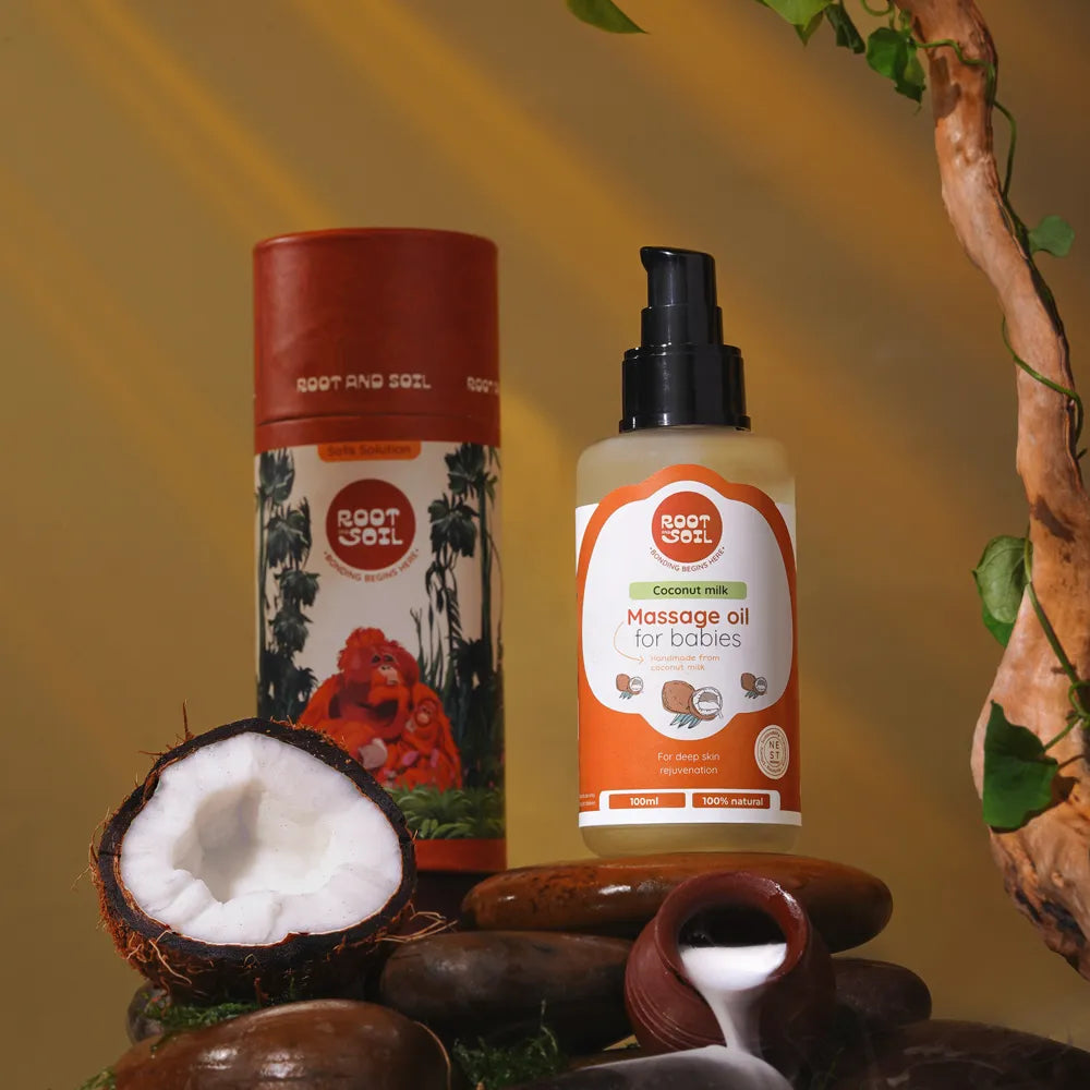 Coconut Milk Massage Oil for Babies - 100mL