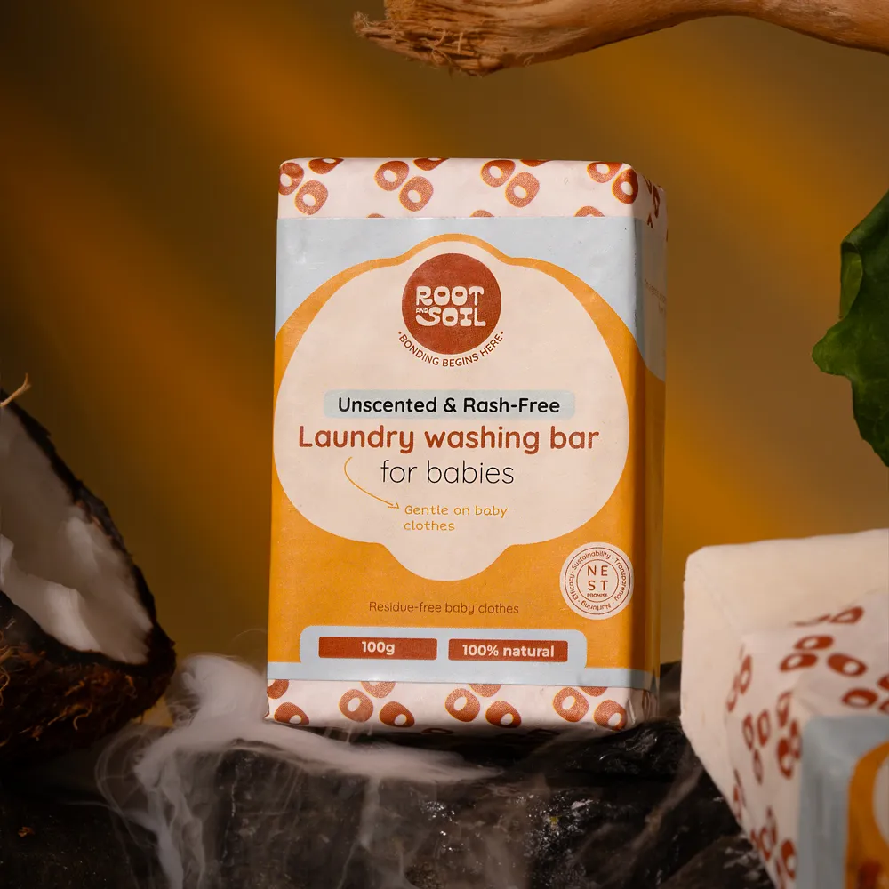Natural Baby laundry washing bar (Coconut Oil based) - pack of 4