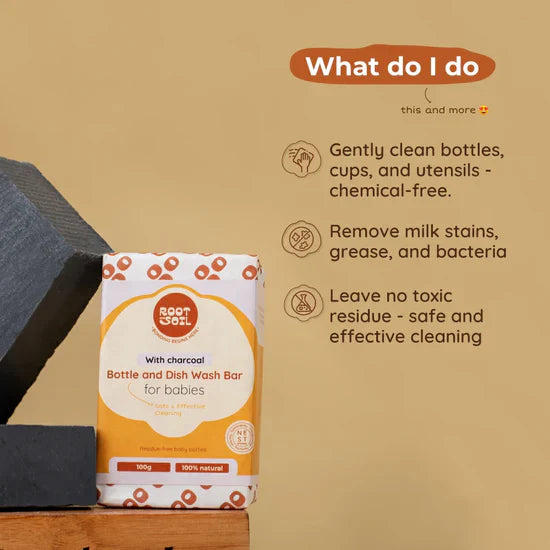 Baby bottle and dish wash bar - pack of 4