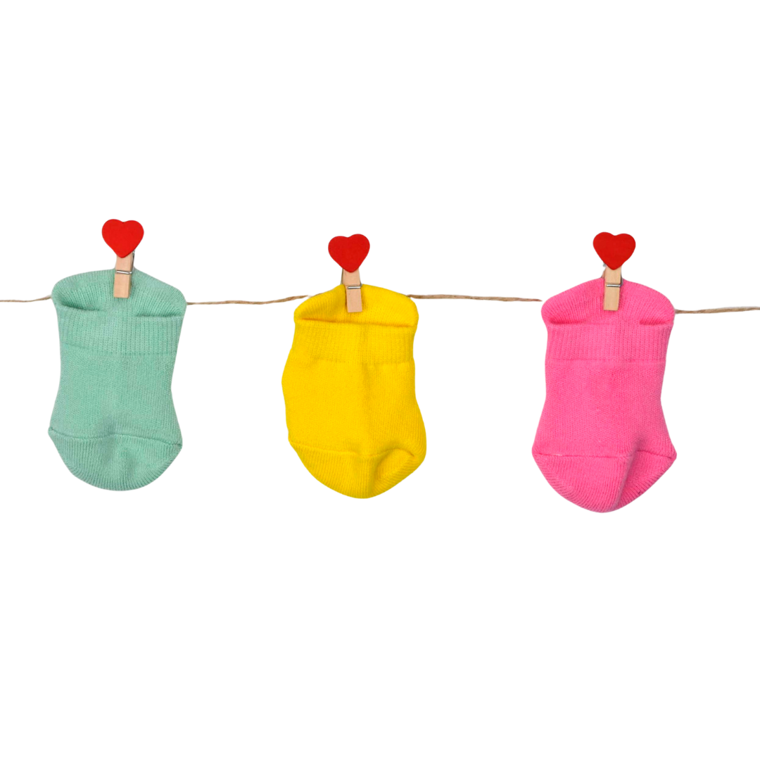 Baby Socks (pack of 3) - Baby Flower (0-12 Months)