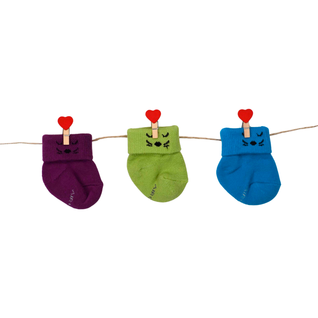 Baby Socks (pack of 3) - Kittens