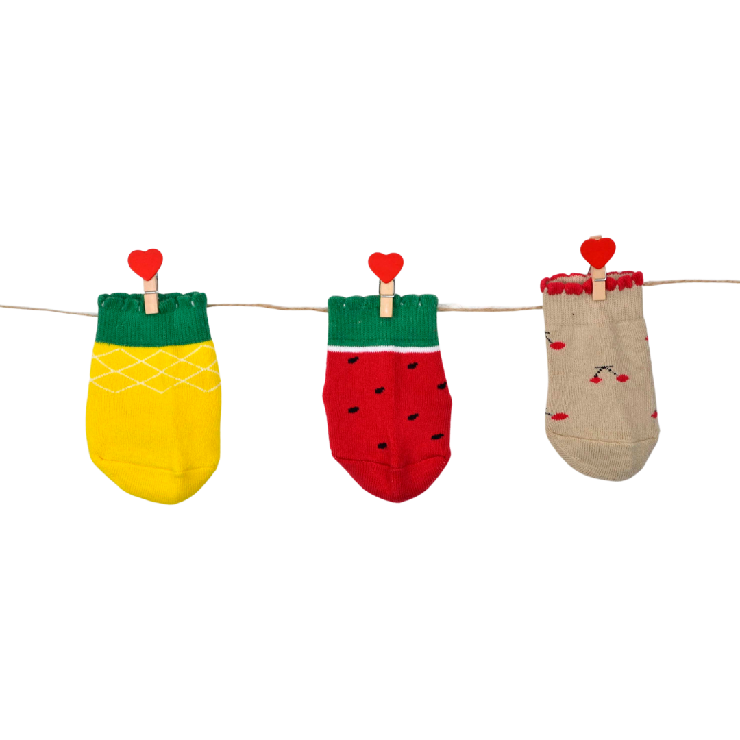 Baby Socks (pack of 3) - Tutti Frutti