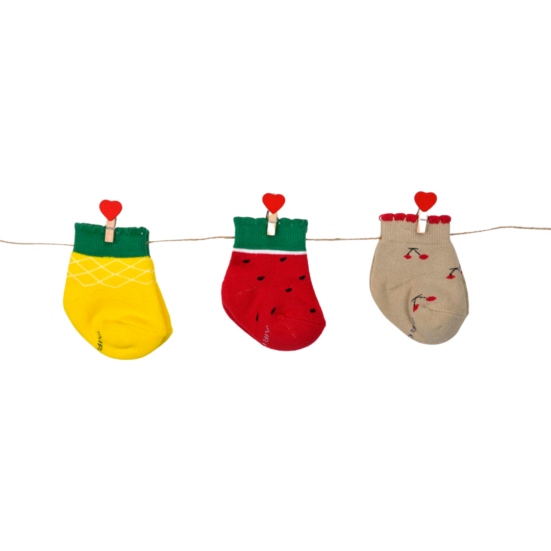 Baby Socks (pack of 3) - Tutti Frutti