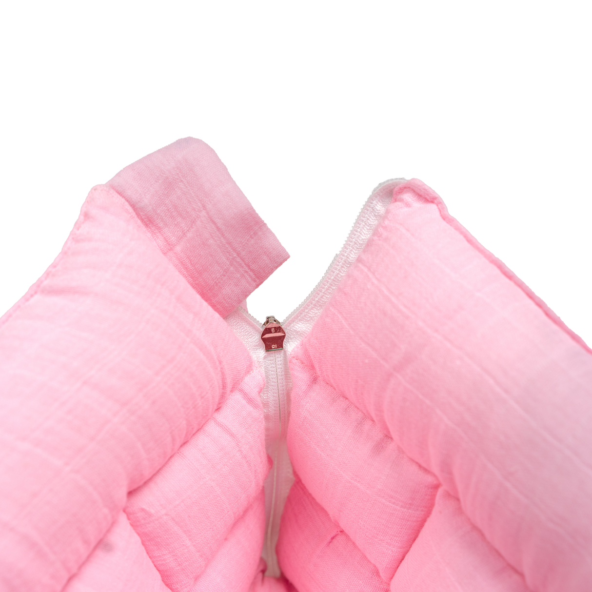SoftNest - Premium Muslin Baby Nest cum Bed Set - Pink