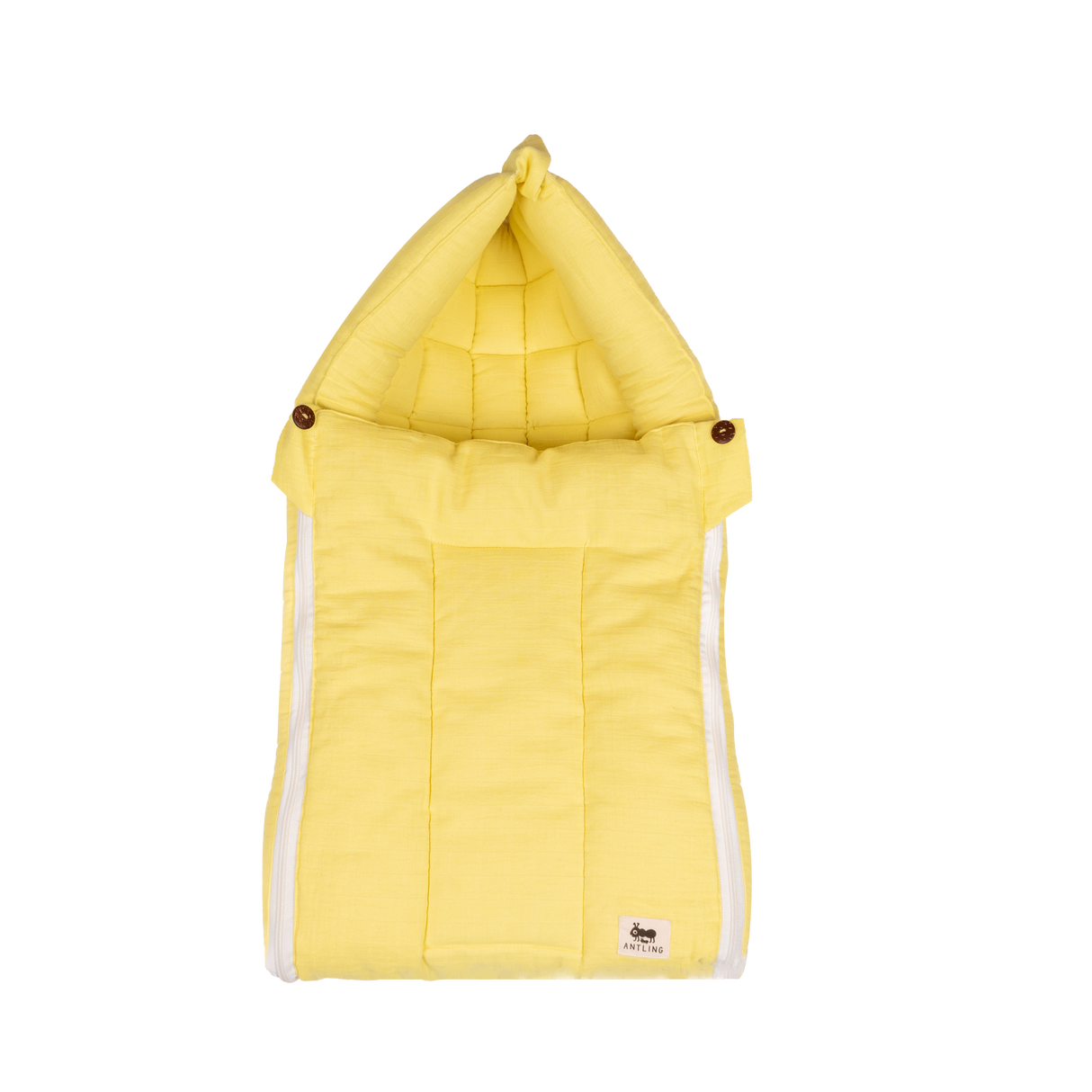 SoftNest - Premium Muslin Baby Nest cum Bed Set - Yellow