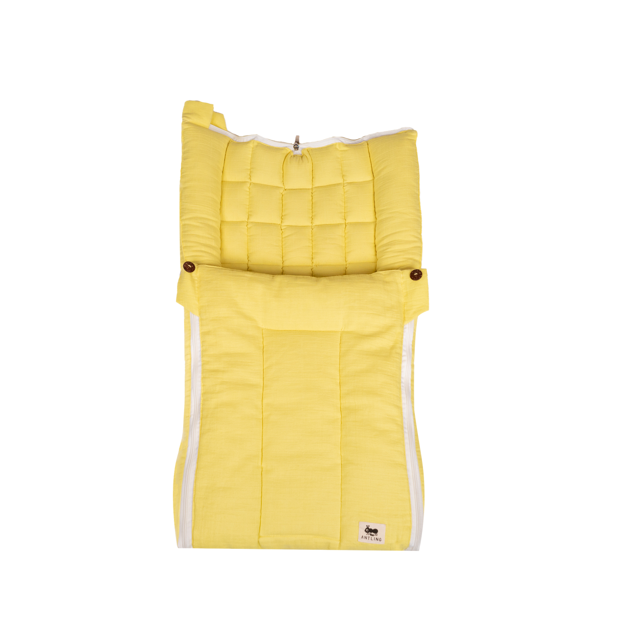 SoftNest - Premium Muslin Baby Nest cum Bed Set - Yellow