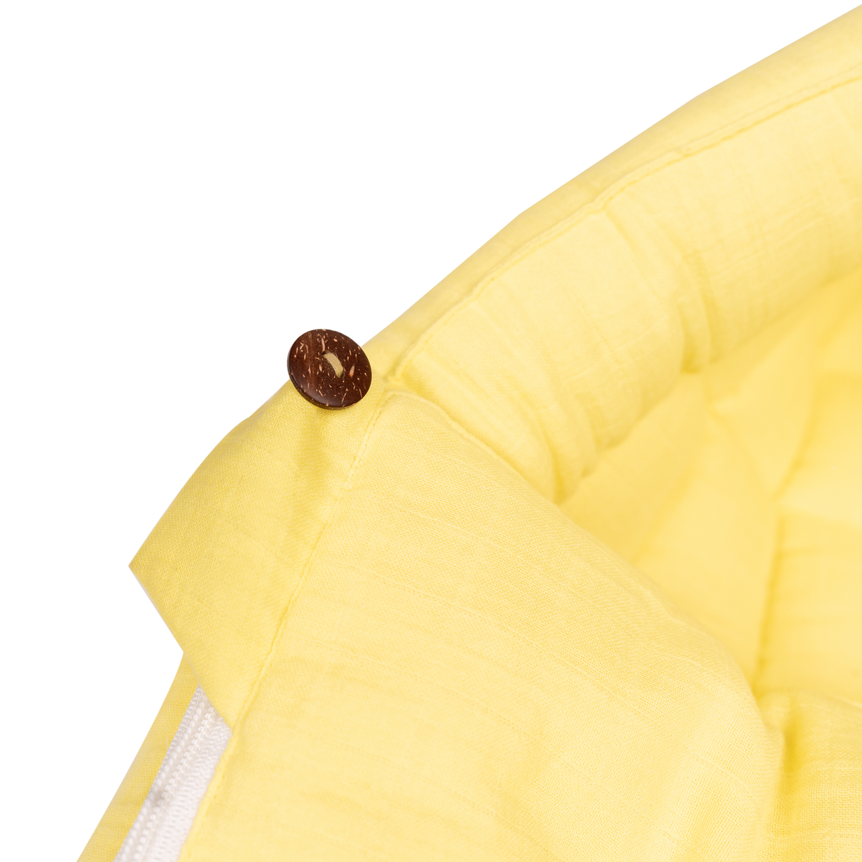 SoftNest - Premium Muslin Baby Nest cum Bed Set - Yellow