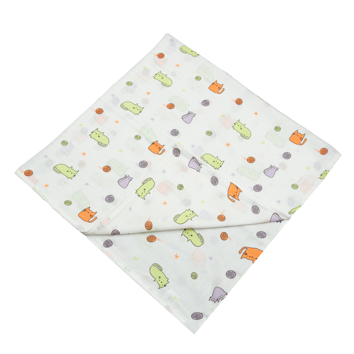 Muslin Swaddle - Cute Kitty