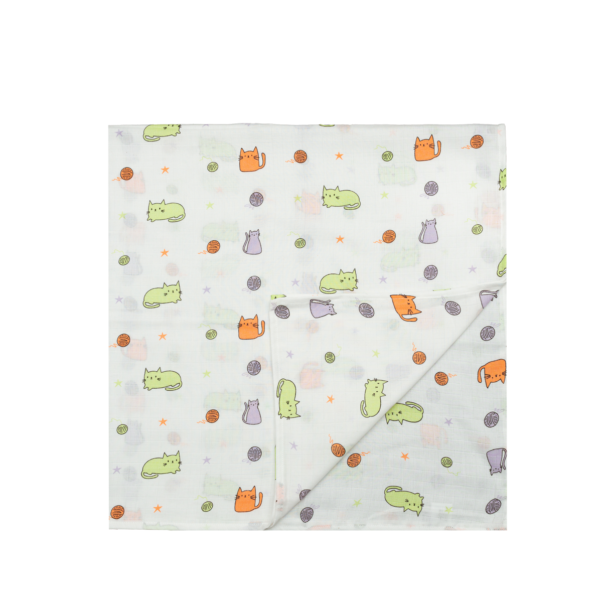 Muslin Swaddle - Cute Kitty