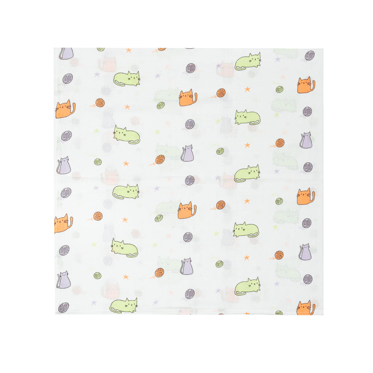 Muslin Swaddle - Cute Kitty