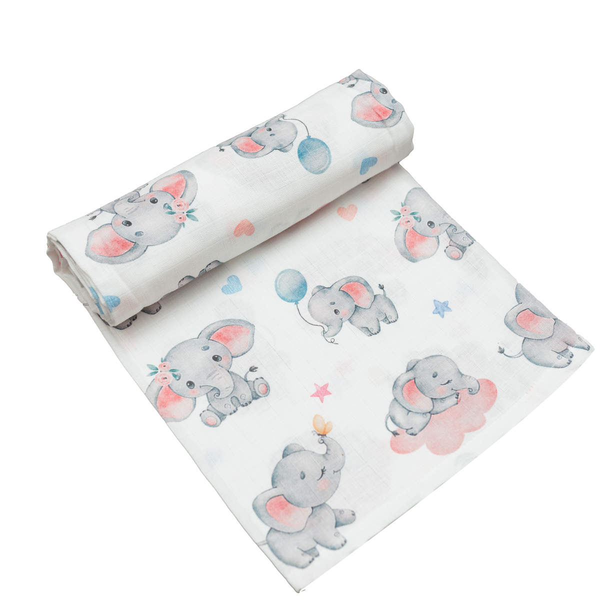 Premium Muslin Swaddle - Elephant Dreams