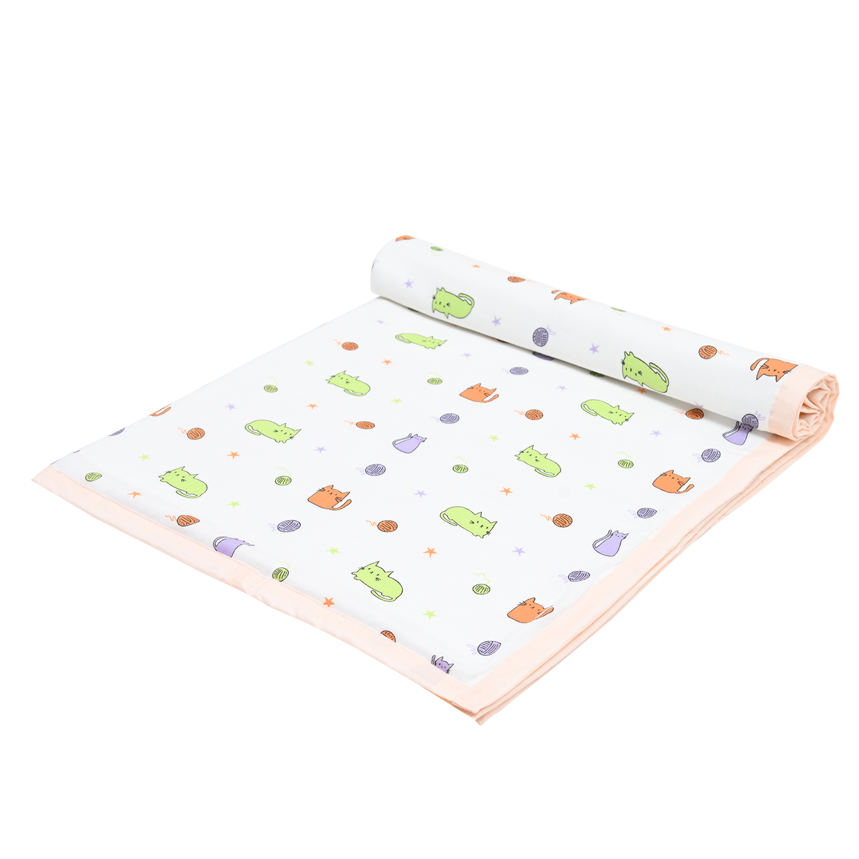 Muslin Toddler Blanket (4 layers) - Cute Kitty