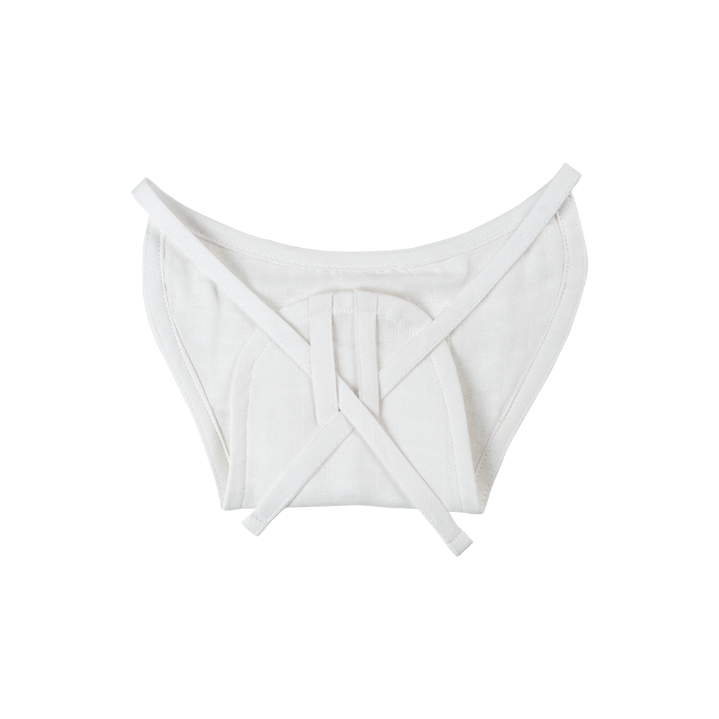 100% Pure Cotton Muslin White Nappy (Pack of 2)