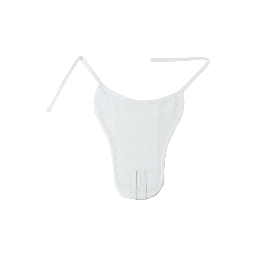 100% Pure Cotton Muslin White Nappy (Pack of 2)