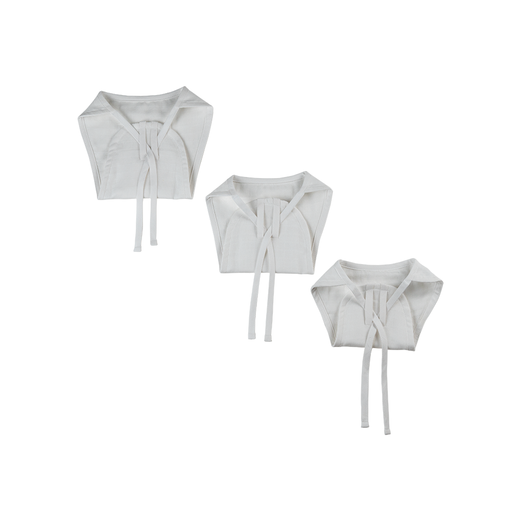 100% Pure Cotton Muslin White Nappy (Pack of 2)