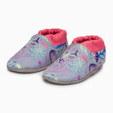 Blue Oceania Leather Baby Shoe