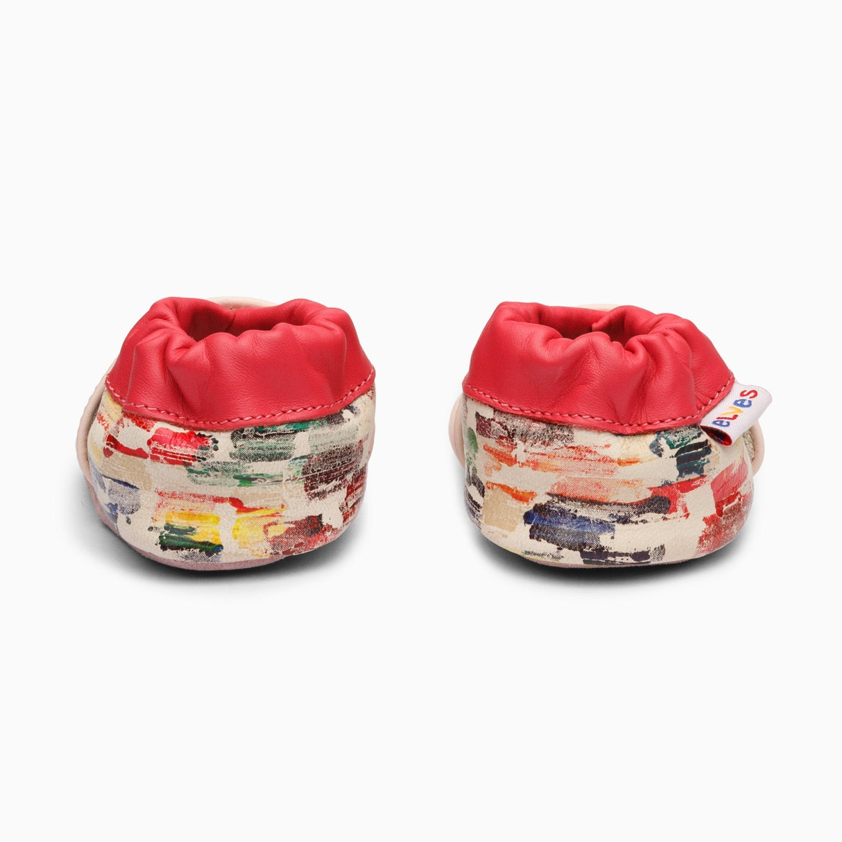 Pink Painter Leather Baby Shoe