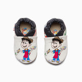 White Painter Leather Baby Shoe