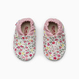 Pink Flowers Leather Baby Shoe
