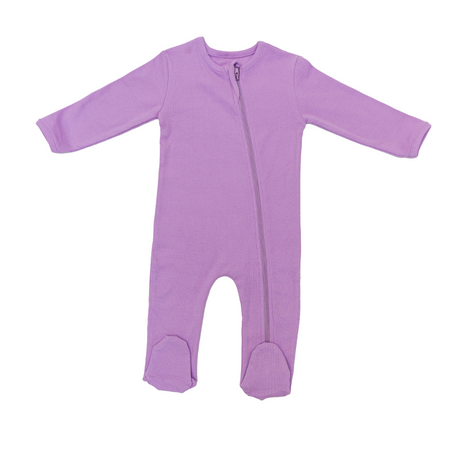 Premium Footed Rompers - Lavender