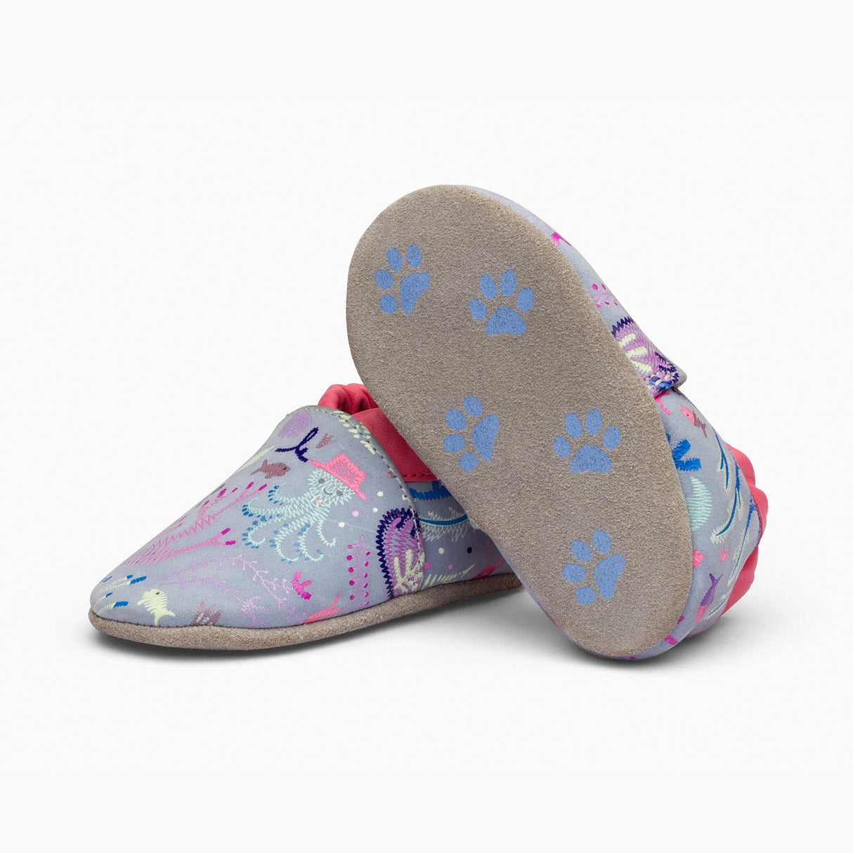 Blue Oceania Leather Baby Shoe