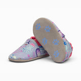 Blue Oceania Leather Baby Shoe