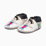 White Painter Leather Baby Shoe