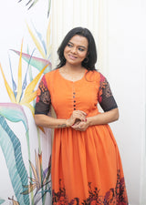 Frock- Coral Maternity Feeding Dress
