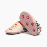 Pink Painter Leather Baby Shoe