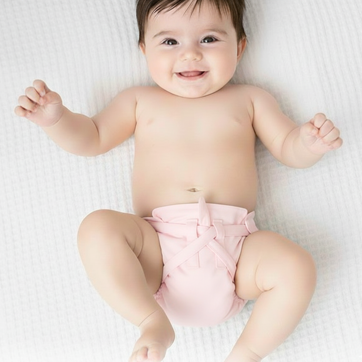 100% Pure Cotton Muslin Pastel Pink Nappy - Newborn (Pack of 2)