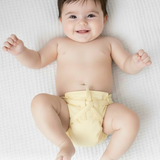100% Pure Cotton Muslin Pastel Yellow Nappy - Newborn (Pack of 2)