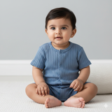 Premium Short-Sleeved Baby Bodysuit - Breeze