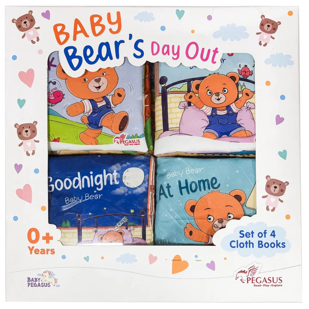 Baby Bear's Day Out ( Set Of 4 Cloth Books)