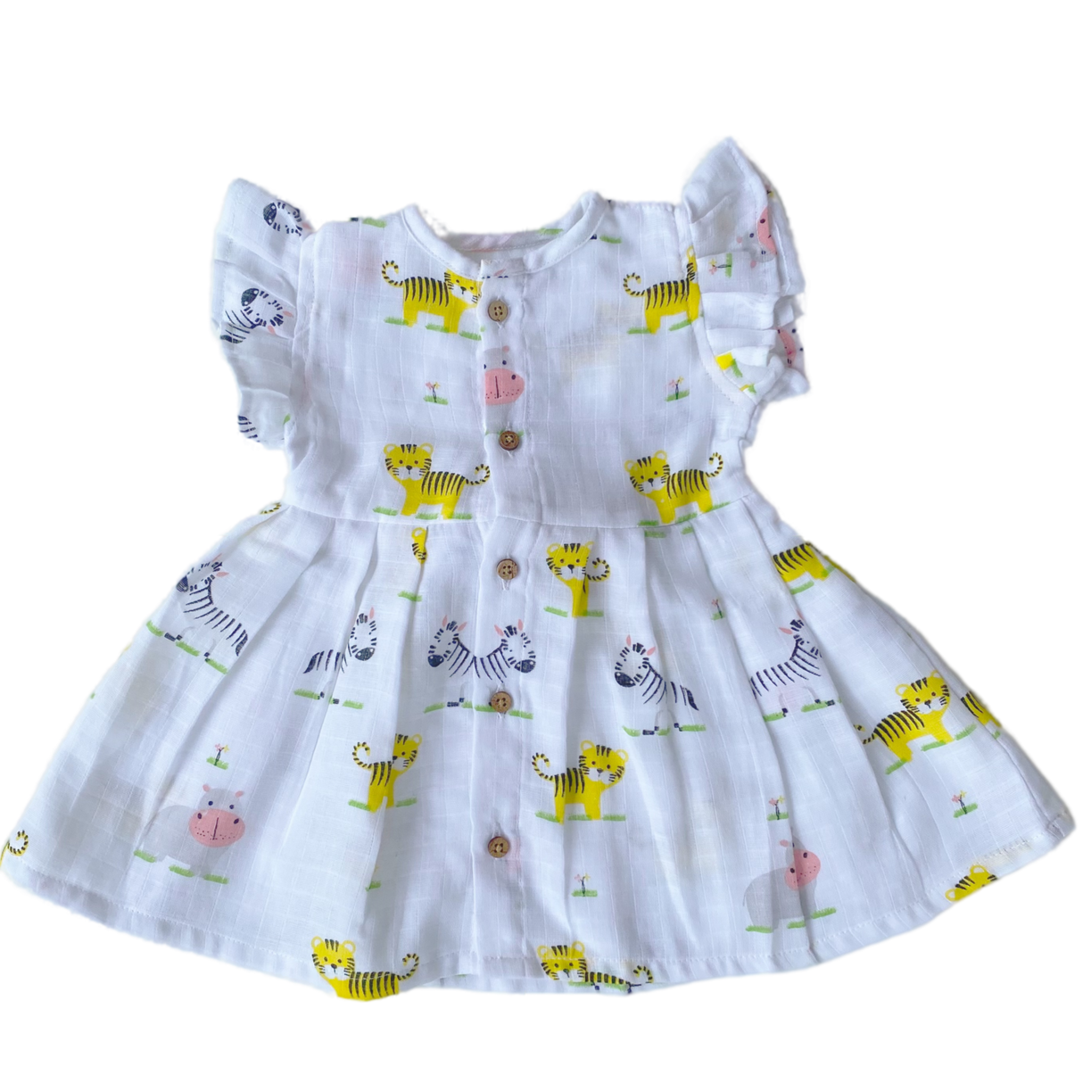 Muslin Frock - Baby Animals