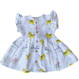 Muslin Frock - Baby Animals