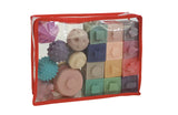 Baby's First Soft Sensory Toy Set -Blocks, Balls & Stacker (23 Pieces)