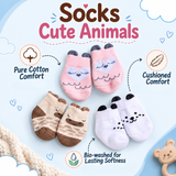 Baby Socks (pack of 3) - Cute Animals