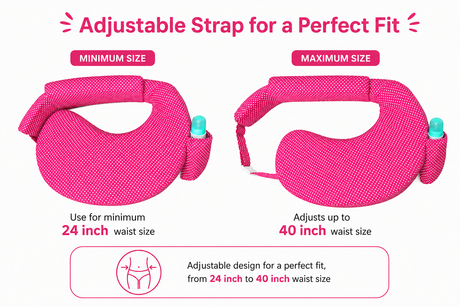 Breastfeeding Pillow - D type with Adjustable Strap