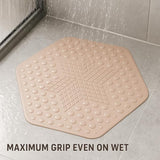 Anti Slip Bathroom Mat for Pregnant Moms and Kids | Hexagonal