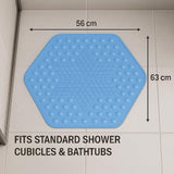 Anti Slip Bathroom Mat for Pregnant Moms and Kids | Hexagonal