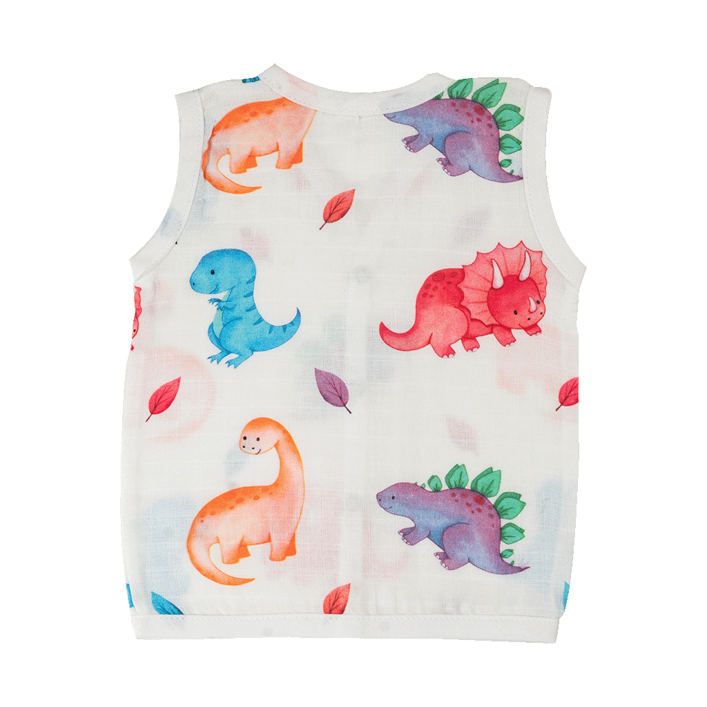 Premium Muslin Jabla - Dino World