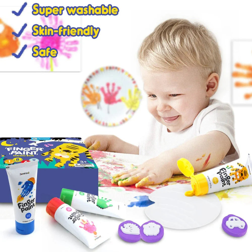 Jar Melo Finger Paint Magic Box
