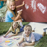 Jar Melo Jumbo Sidewalk Chalk - 24 Colors Kit with 2 Holder