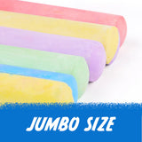 Jar Melo Jumbo Sidewalk Chalk - 24 Colors Kit with 2 Holder