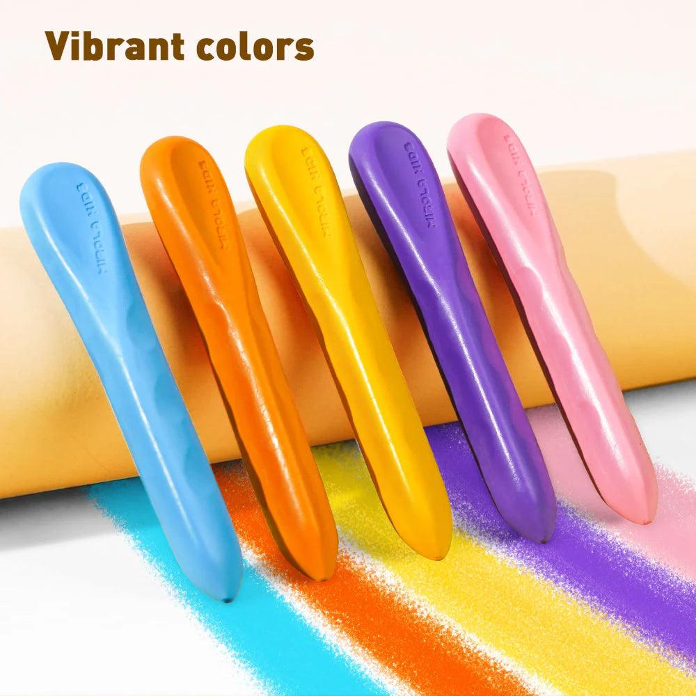 Jar Melo Mess Free Easy Grip Beeswax Crayons- 12 Colors