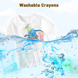 Jar Melo Mess Free Easy Grip Beeswax Crayons- 12 Colors