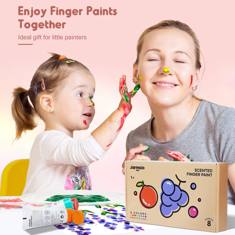 Jar Melo Scented Finger Paint - 8 colors